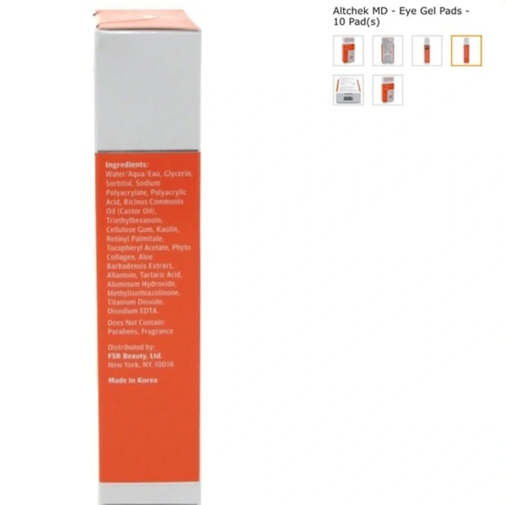 Altchek MD-Eye Gel Pads Depuff, Hydrate, Refresh